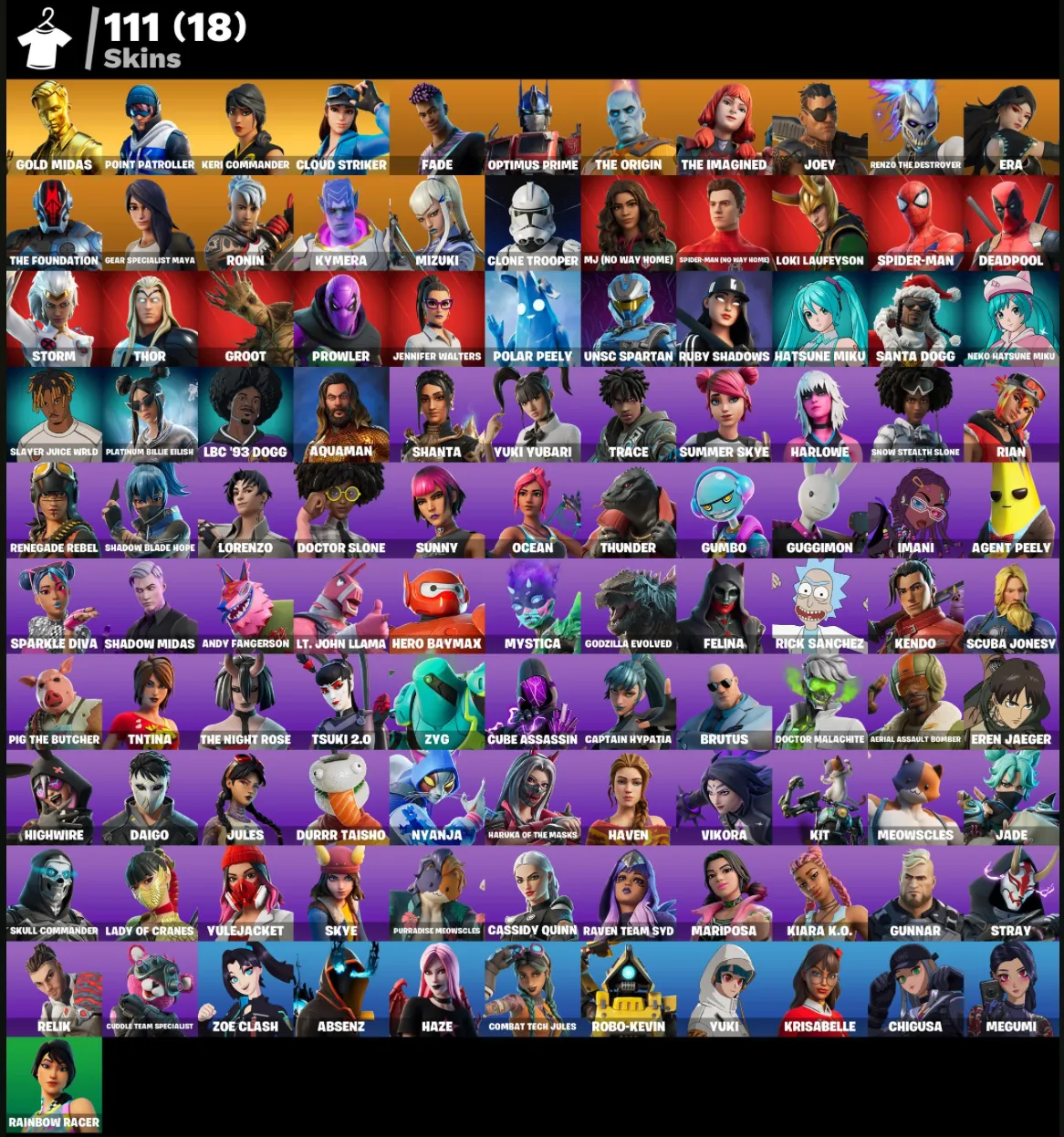 FN (ALL PLATFORMS) CHANGE MAIL 💎 111 skins (18 paid) • 200 VB • Full access • Warranty 